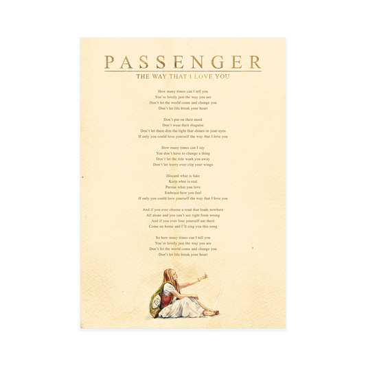 'The Way That I Love You' Lyric Sheet